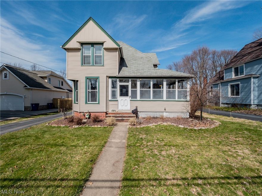 This colonial has loads of character as it displays refinished hardwood floors on the first floor and natural wood throughout.  The large dining room, oversized living room with fireplace and generously-sized kitchen are provides more than enough square footage for gatherings for loved ones and friends.  There is a China Cabinet with built-in drawers in the dining room.  The kitchen's granite countertops were installed within the last four years.  Windows were replaced throughout the home within the last ten years.  The deck accompanied with the backyard are perfect for barbeques and entertaining guests as the children play all day in the oversized yard.  Don't worry about them tracking their soiled shoes through the home as they can appropriately leave them in the mudroom.  You will be sure to enjoy this home and neighborhood as it's just steps away from all the dining, shopping and entertainment downtown Willoughby has to offer!  THE OPEN HOUSE IS CANCELED.