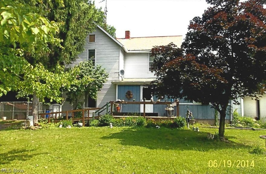 Basement is newer than the home. Home was moved to this location many years ago.  Nice farm home with great potential. Very roomy home. Nice large foyer leads to Great Room. Beautiful 6 acres abuts to Deer Creek Reservoir.  Possibilities are great, farm, horses, etc.  This is not a drive by-must see potential and walk the land.  32x24 garage.  Deer Creek Reservoir is a 380 acre lake.