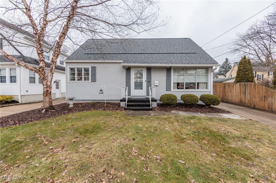 Located in the heart of Cuyahoga Falls, this charming Cape Cod home blends classic design with modern comfort. Inside, the bright living space boasts hardwood floors, and a beautiful archway into the kitchen and dining area. The updated kitchen has newer appliances, subway tile back splash and open faced cabinetry. The main-floor provides two nicely sized bedrooms and a recently renovated bathroom. The upstairs boasts the primary bedroom, along with a convenient half bathroom. The finished basement provides additional space for an entertainment, rec room, or office space. A spacious backyard is ideal for entertaining or playing with your dog. Nestled in a desirable neighborhood, this home is close to parks, schools, and local amenities, making it a perfect choice for comfortable living. Exterior Updates: New Roof, updated landscaping, chimney rebuilt and lined. Basement Updates: Replaced electrical panel, new glass block windows, new hot water heater, installed new sump pump with backup, sewer line installed, and new Aprilaire HVAC humidifier. Call today for your private showing!