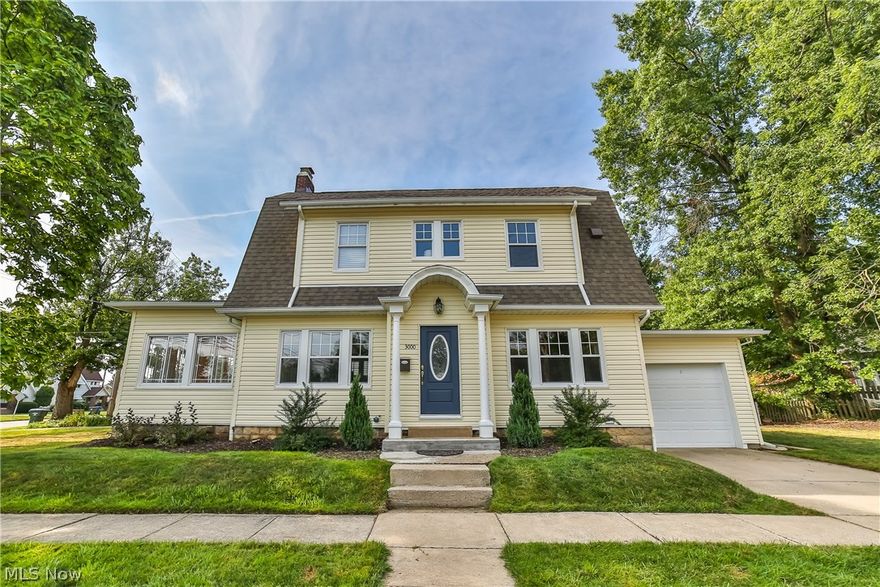 Welcome to this adorable colonial!  Enter into a open and bright living room with a working wood burning fireplace, beautiful french doors lead you into the large sunroom and is open to the formal dining room (all with hardwood floors!).  The kitchen was remodeled in 2014 and has stainless steel appliances.  Upstairs you will find 3 large bedrooms and 2 bathrooms. On the third level is another room that can be used as an office or 4th bedroom.  Outside is a large side yard, great back patio and fire pit area.  So many updates 2014-Furnace, AC, roof, vinyl siding 2015- basement waterproofed and new garage opener. Newer light fixtures throughout and the washer and dryer stay with the home!  Attached 1 car garage with electric car charger.