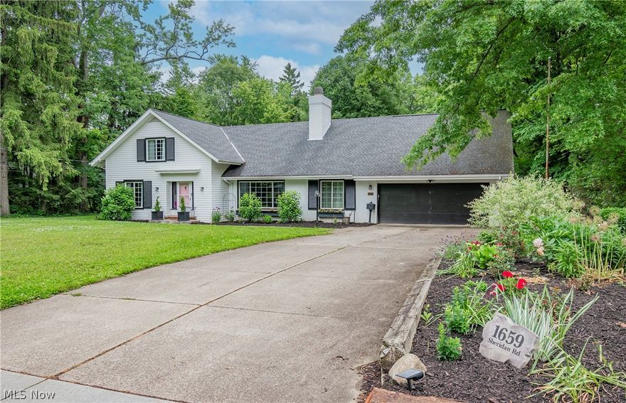 Remarks:  Welcome home to 1659 Sheridan Road! This charming 4 bedroom, 3.5 bathroom cape cod is nestled in a peaceful neighborhood backing up to Mayfield Country Club golf course. Just minutes from Beachwood Mall and Legacy Village! Enter into a beautiful foyer that leads to a spacious main level with character at every turn. Enjoy your cozy double sided fireplace in the formal dining room or oversized living room. The kitchen overlooks a large fenced-in backyard and leads to the laundry room. Connected is a half bath, large storage closet, second stairway to the upper level, and access to the backyard, garage, and basement. An owner's suite offering an attached full bathroom is conveniently located on the main level along with a nearby office. Venture upstairs to find endless opportunities. Three bedrooms, two full bathrooms, and a rec room complete the upper level. One bedroom features two walk-in closets and connected full bath. The newly painted lower level offers ample storage space and a new sump pump. 1/2 windows new 2023, A/C 2017. Don't miss your opportunity to own this home. Schedule your private tour today!