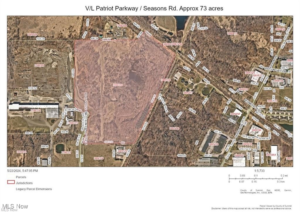 V/L 1 (Approx. 73.19) Patriot Parkway