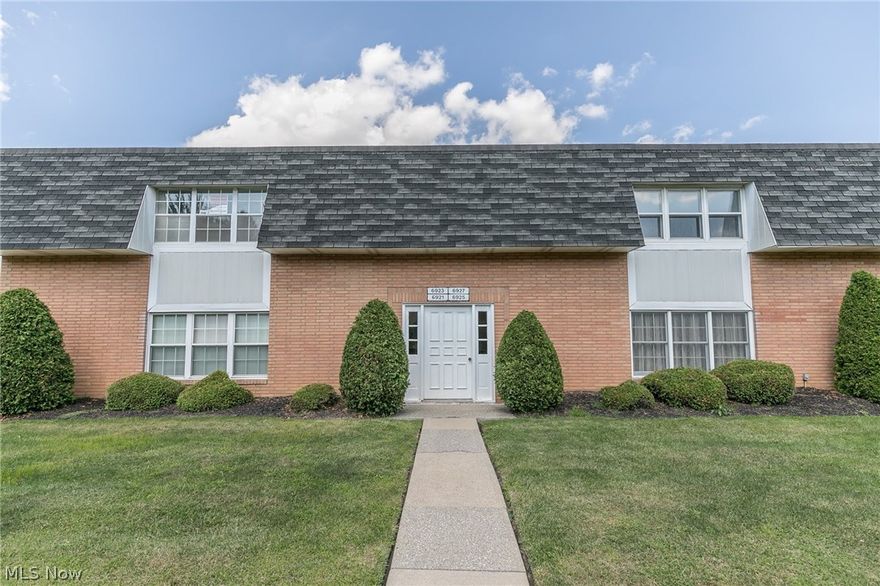 Why Rent when You can Own this Extremely Spacious 1300 sq ft 2 bedroom condo with Newly Renovated Balcony and in suite Laundry Room! Perfectly located within walking distance from restaurants, shopping, the Cleveland Metroparks, city rec center & pool, library, etc. you will love living in this ranch style condo! With lots of storage and an open floor plan and large windows with natural light throughout! New lighting fixtures, and for peace of mind a newer furnace, A/C, and hot water tank! Schedule your showing today!