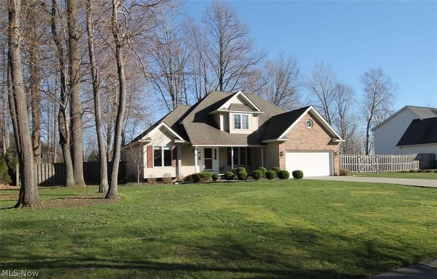 Welcome Home to this beautiful four bedroom Contemporary Colonial on a dead end street. Large front entry way makes for plenty of room to welcome your guests. All new flooring throughout the kitchen and living room and dining room. Tons of natural light flows through the open floor plan, fabulous gourmet kitchen featuring white cabinets, newer appliances, plenty of counter and storage space and a breakfast bar. Easy on the eye is modern LED lighting throughout the home. Spacious vaulted family room with a cozy gas fireplace open to the kitchen, which makes this home great for entertaining or interacting with family while preparing meals. Generously sized first floor master suite with walk in closet and large soaking tub has been remodeled. Three additional bedrooms upstairs along with a loft area for reading or office area completes the upstairs. Bathroom has been remodeled. Expansive basement has an extra room and tons of storage space, you will find all the screens for the windows in