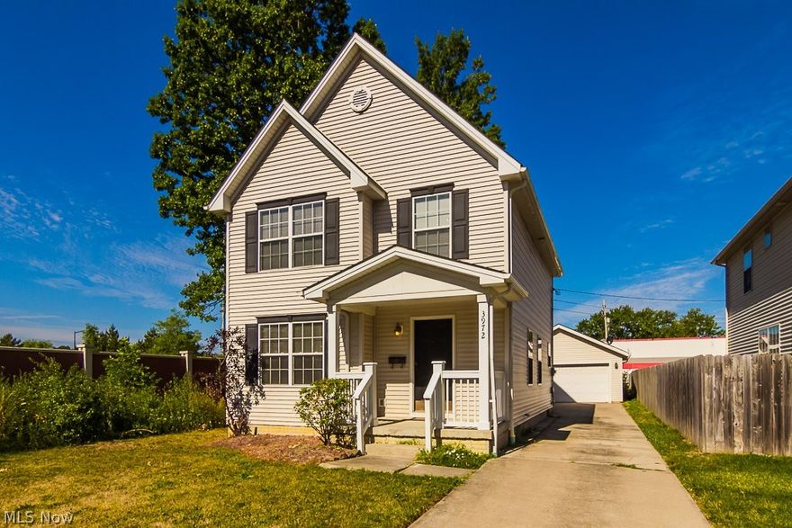 Newer construction home on quiet street close to everything. Dead end street. Remodeled in June 2016, new kitchen, stainless appliances, floor, paint and more. This solid home is still on tax abatement - only $332.06 per year! Very low maintenance. Very affordable and mortgage payment would be less than current rents! Home site on very private lot.