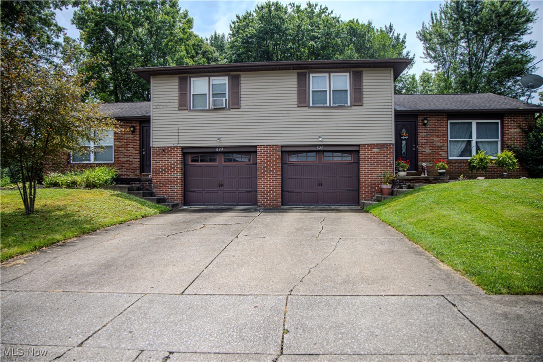 Fantastic Owner-Occupant or Investment Opportunity! Don’t miss this versatile duplex — perfect for living in one unit while the other helps pay your mortgage, or as a great addition to your investment portfolio. The spacious east side unit (824) features an open-concept layout, an attached two-car garage, and a cozy brick fireplace — ideal for comfortable living and entertaining. The west side unit (826) is well-maintained, offering two bedrooms, one bath, and a one-car garage. Both units include private basements with washer and dryer hookups, city water and sewer, and tenants pay all utilities. As the owner, your responsibility is limited to maintenance. A smart buy with flexible options — come see the potential for yourself!