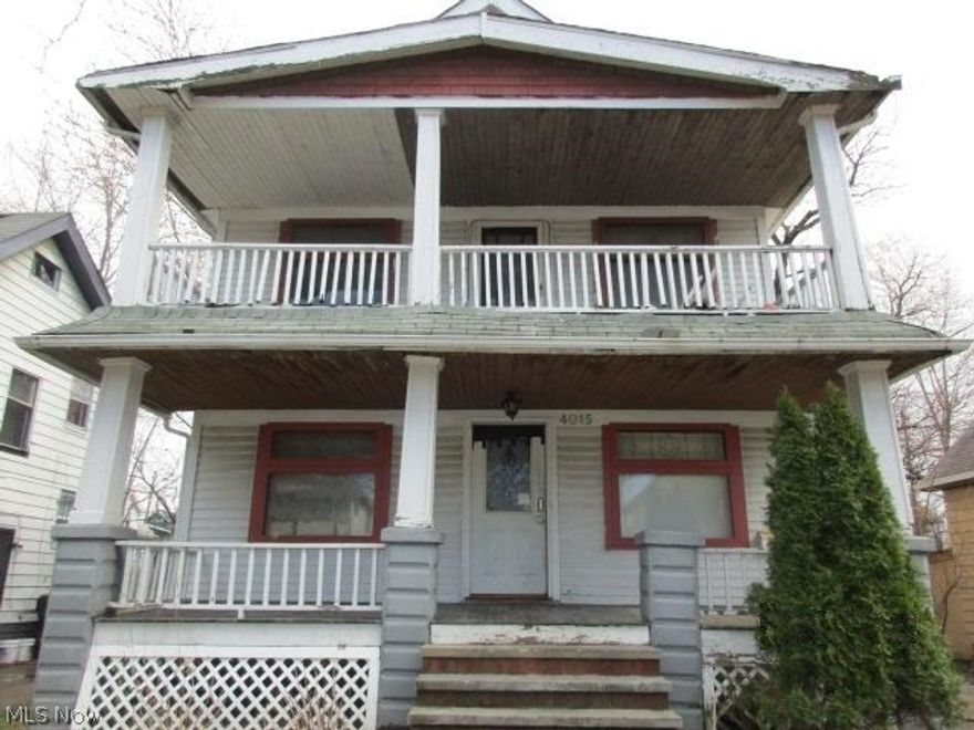 Multi family two unit Colonial with a total of 4 bedrooms, 2 full baths and over 1800 square feet. Previously renovated with vinyl siding. Partial basement and detached 2 car garage. Needs work but priced right. Cash only.