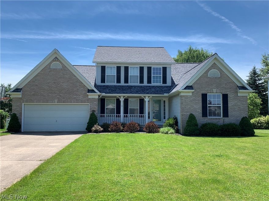 Welcome to 4056 Stonegate. 4 bedroom custom Cape Cod with 1st floor master suite and additional bedroom and full bath on 1st floor. 2 Story great room with gas fireplace. Partially finished basement w/1/2 bath which has over 1000 sq ft of additional living space. Gas Range and New Refrigerator in 2018, Granite Countertops in Kitchen and 3 full baths in 2018, New roof, gutters and downspouts in 2018, New vinyl fence in 2018, Hot water tank and New Furnace in 2011, Carpeting and hardwood in 2007.