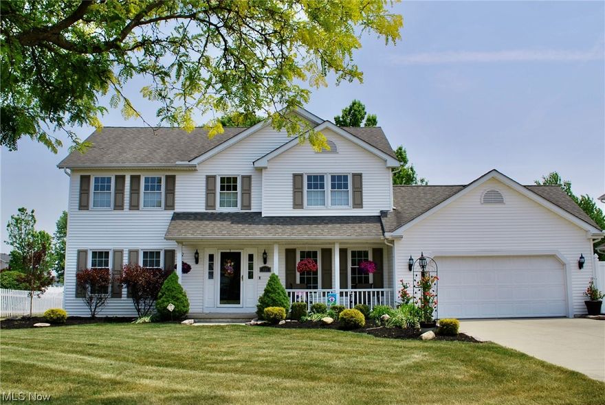 Pride of ownership is evident in this original owner, 4 bedroom, 3 bathroom colonial home situated on a cul-de-sac in the desirable Concord Meadows development of Brunswick. This home has been immaculately cleaned and cared for. Neutral paint, flooring and finishes throughout. Large eat-in kitchen with granite countertops, a central island with room for pull-up stools, gas stove, plenty of cherry finish cabinetry and recessed lighting. New carpet throughout the upstairs. Master suite bathroom has granite counter top and a large walk-in shower. Bedrooms have ceiling fan/light combinations. Lots of storage with large closets throughout. Full, clean basement with carpeting. The backyard is an entertainers dream...Beautiful oversized deck, overhang and stamped patio.  Unwind in the newer, fully functional (4 yrs. young) hot tub. Nicely landscaped. Neighborhood connects to Northpark. Home warranty included for added peace of mind. Nothing to do but move in and start enjoying! Schedule your