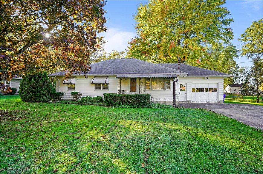 Welcome to 3987 Vaughn Ave — a peaceful single-level home full of potential. This 3-bedroom, 1-bath ranch has been well cared for and is ready for your modern touch. Perfect for an investor or handy homeowner looking to create something special.
Inside, you’ll find a bright living area, functional kitchen, and comfortable bedrooms. The half-finished basement offers room for extra living space, storage, or a workshop.
Outside, the sprawling yard is ideal for gardening or relaxing in a serene setting.
Recent updates include a new electrical panel and water heater (Jan 2025), giving peace of mind as you plan your renovation. Conveniently located near schools, shops, and major routes—offering the right mix of quiet living and everyday convenience.
Bring your ideas and make this Rootstown charmer your own!