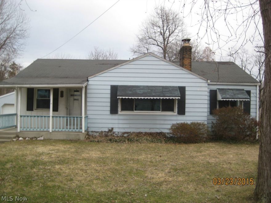 Open living room & dining room with hardwood floors.  Stone fireplace.  Some new painting & carpet.  Detached 2 car garage.  Fenced back yard with storage shed.  This property is eligible under Freddie Mac First Look Initiative through 4/12/15.  Sold "AS IS".  Buyer to verify all information.  Buyer or buyer's Agent responsible to check with Building, Zoning, EPA, DEA, Tax Dept or any other requirement for intended use.  Buyers to pay for all inspections.   Earnest money to be a Cashiers check.  Subject to clear title.