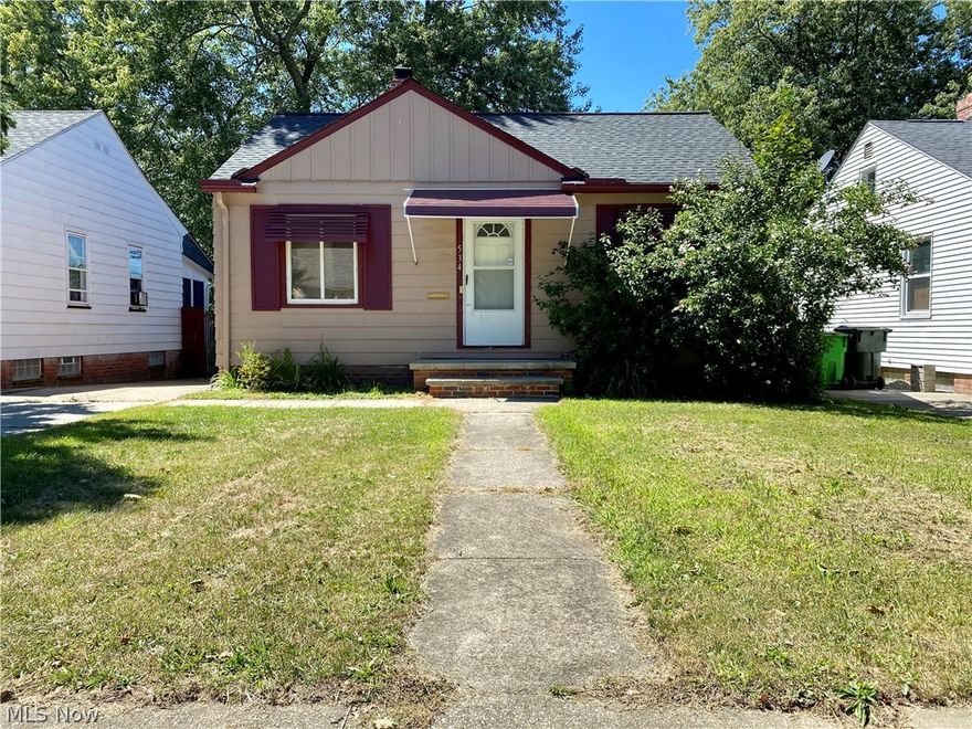 A darling Bedford home on a one way street! This charming home is completely remodeled and move-in ready. Feast your eyes on the gorgeous, original hardwood floors throughout, just refinished! Enjoy a spacious eat-in kitchen featuring breakfast nook and built-ins, plus new flooring. Two bedrooms feature brand new closet doors and closet shelving. The bathroom was completely gutted and remodeled to today's modern standards, including new plumbing! Stay cool in the summertime with a newer A/C unit (just four years old!) New roof 2015, complete tear-off including new vent stack and a 50-year transferrable warranty. Nothing has been overlooked. Small conveniences such as ceiling fans and dimmer light switches also installed. Home is also equipped with appliances and new smoke detectors. Enjoy a back porch, spacious backyard, and two car garage for all your projects. Small concrete pad located behind garage is perfect for setting up a fire pit and a hidden oasis! Basement is large and perfe