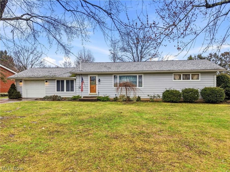 Welcome to this charming ranch home in Lisbon, featuring an efficiently designed 1,400 sq. ft. floor plan with functional living spaces, including three bedrooms and one full bathroom on the main level. With a little TLC, this home offers the perfect opportunity to make it your own cozy oasis—a place to create lasting memories and truly feel at home.

Step through the front door into a tiled entryway that opens directly to the bright and inviting living room, where beautiful hardwood flooring flows throughout the main living spaces. The hallway to the right leads to the bedrooms and full bathroom. The eat-in kitchen features a peninsula for extra seating and workspace, seamlessly connecting to the dining area. The dining area’s sliding glass door opens to the back porch, where springtime blooms create a picturesque and relaxing outdoor retreat.

To the left of the dining area, you’ll find the cozy family room with a gas fireplace, which also provides access to the attached garage. From the dining area, stairway access leads to the basement, which offers outdoor access to the fenced backyard. Once finished, the basement would add significant value to the property, providing space for a recreation room, home gym, or additional family living area.

Both the front and back yards are beautifully landscaped with vibrant flowering plants, offering a welcoming and private setting for outdoor enjoyment throughout the seasons. This home combines a well-thought-out floor plan, charming details, and the potential to customize your perfect living space.