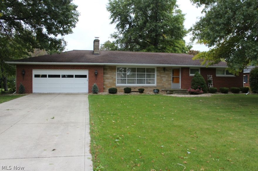 Great ranch home on .3926 acres outside the city limits but with convenience of city water.This home boasts large open kitchen with pantry and dining area.Cuddle up with a good book and enjoy the warmth of the fireplace in the living area.Three nice sized bdrms with large closets offer plenty of storage space.Enjoy the view of the back yard from the heated sunroom and patio. The finished lower level has a wet bar, pool table, family area with fireplace and an additional full bath. This area has been waterproofed and has had an EZ Breathe System installed. The home is complete with an attached 2 car garage and a newly installed roof.