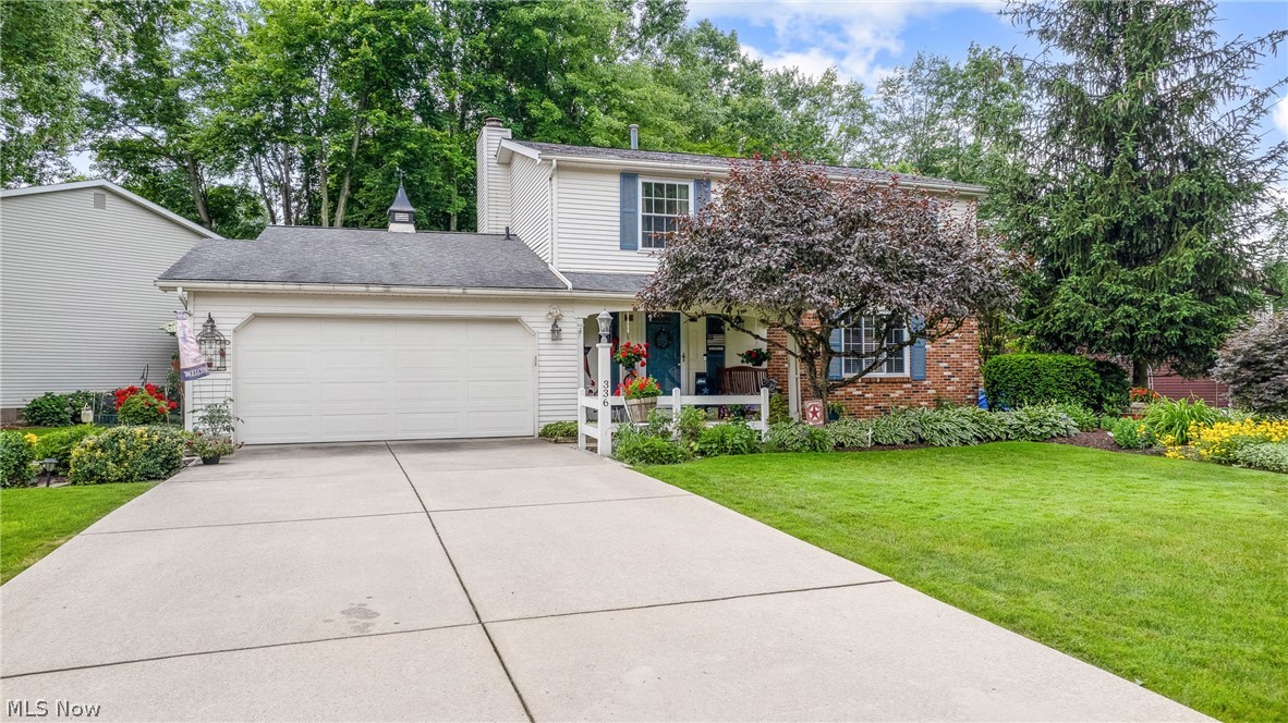 Introducing a colonial-style residence nestled in the sought-after Shepherds Hill subdivision of Cortland. This well-maintained home offers an inviting blend of comfort and functionality across its generous floor plan. Boasting 4/5 bedrooms, 2 full baths, and 1 half bath, this home provides ample space for family living. Upon entry, you are welcomed by the cozy living room, perfect for entertaining guests or relaxing with loved ones. Adjacent to it, a spacious family room adorned with plush carpeting and wood burning fireplace offers additional space for gatherings, while the great room features a second wood-burning fireplace, creating a warm and inviting ambiance. The adjacent eat-in kitchen is a chef's delight with ample cabinetry, providing functionality for culinary endeavors. Ascending the stairs, you'll find the tranquil master bedroom, complete with an attached master bathroom, offering a serene retreat after a long day. Three additional bedrooms on the upper level ensure comfort and privacy for the entire family, while a fifth bedroom in the basement adds versatility to the living space. Outside, a covered front porch and back patio provide delightful spots for outdoor relaxation and entertainment, overlooking the lush surroundings of the landscaped yard. Additional features include central air conditioning and a combination of brick and vinyl siding for low-maintenance living. Conveniently located near Niles Cortland Road, this home offers easy access to local amenities and major thoroughfares. Don't miss the opportunity to make this charming residence your new home sweet home in Cortland's desirable Shepherds Hill neighborhood. Call today for your private showing.