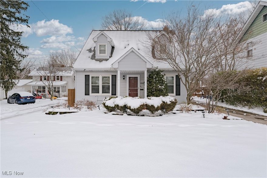 Welcome to 4305 Prasse Rd – A Surprisingly Spacious, Family-Friendly Cape Cod! This thoughtfully updated home offers an impressive amount of living space, a warm and inviting layout, and all the modern comforts today’s buyers love. Perfectly designed for everyday living and relaxed entertaining, this home is truly a standout in South Euclid. Step inside to a bright and comfortable living room featuring charming woodwork and plenty of natural light. A hallway off the living room leads past a convenient side entry/mudroom and into the beautifully updated kitchen—complete with stainless steel appliances, stone countertops, a subway tile backsplash, breakfast bar seating, and durable LVP flooring that continues into the dining room. The dining room opens directly into the expansive family room, the heart of the home, showcasing a stone fireplace, vaulted ceiling, and sliding doors that lead out to the back deck—perfect for gatherings, summer grilling, or quiet evenings outdoors. The first floor includes a lovely bedroom with a generous walk-in closet and a full bathroom just across the hall. A separate laundry room adds exceptional convenience. Upstairs, you’ll find two spacious bedrooms, each offering its own walk-in closet and shared access to a second full bathroom—an ideal setup for family or guests. The finished lower level adds even more flexible space with a large recreation room, a third full bathroom, and a utility/storage area. Outside, enjoy a fenced-in backyard, a welcoming deck for outdoor enjoyment, and a 2-car detached garage. Don’t miss out on this charming, move-in ready home with room to grow—schedule your tour today!