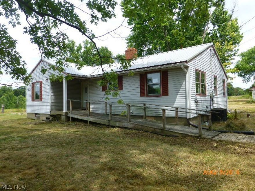 Ranch home on 9.04 acres. Large 2+ car detached garage. Living room is in the back of the home with a large picture window overlooking the back yard. Full basement with a fireplace.  Nice covered porch on the back of the home. Mud room and half bath just inside the back door. No seller paid inspections or repairs. Offer must have earnest money as a Cashiers Check to the Listing Agency with buyer name as the remitter. Need pre-approval or proof of funds documentation with initial offer. No exceptions. This property is eligible for the Freddie Mac FIRST LOOK Initiative through 10/25/2016. Homestead Exemption and Assessments unknown.