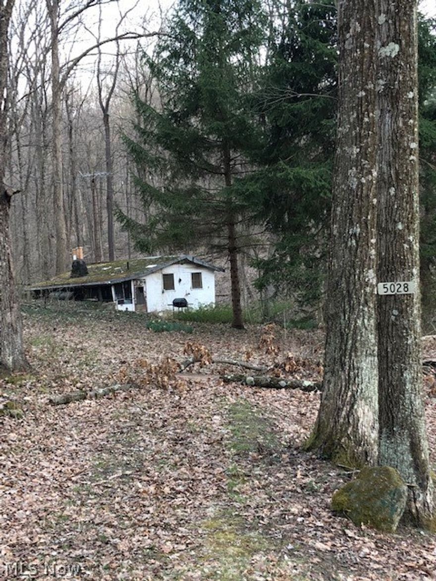 Handyman special!! Fixer upper cabin sitting on a beautiful .64 acre lot at Leesville Lake. Private and peaceful setting in the woods with a stream and just a short walk down the lane to the 1,000 acre lake known for it's muskie fishing. Cabin has a great room with stone fireplace, kitchen, eating area, a bedroom and a bathroom. Electric and well water are already in place. This would make a great project for a handyman or tear it down and start over and build on this beautiful lot/location. Property is to settle an Estate and is selling "as is" for cash only.