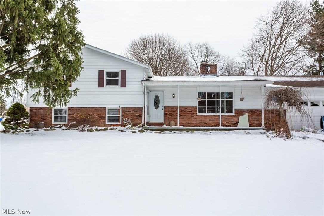 If you are looking for space with land, this is the home for you! This
split level home is over 1700 sq. ft. and sits on .80 acres and sits
back from the road. The home features 3 spacious bedrooms on the
second floor with a connected full bath from the hall and master
bedroom. The kitchen offers an abundance of hickory cabinets with
lots of storage space with an island and a 2 sided wood-burning
fireplace (all appliances included). The patio doors lead out to a deck
and a 16x32 in-ground pool (liner will need to be repaired/replaced
due to a 1 ½ ft. tear). The living room is steps away from the
kitchen with the 2nd side of the fireplace from the kitchen. A large
family room with a wood burner is there to enjoy cooler times and
save on heating costs. Lower level ½ bath features new flooring and
has been freshly painted. Large laundry room on the lower level.
Storage shed in back is approx. 10X15. Set up for a private showing
today. Selling as is. Seller cannot make repair