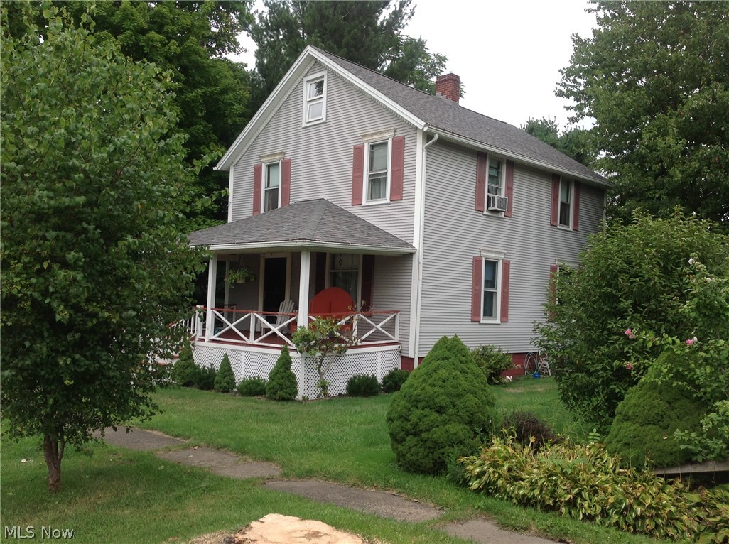 Well maintained 2 story, enjoy the very nice fenced in yard, 90 x 377 aprox, lot goes to rt 14, nice deck, covered front porch, newer septic, roof, and furnace....basement has been water proofed, shower in basement. very nice spacious rooms. square foot and rm sizes estimated.