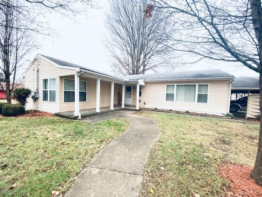 Looking for One Floor Living? Here it is! This Low Maintenance  3 Bedroom 1 bath Ranch Home is located in a very convenient location in North Parkersburg. Home has been maintained and recently installed BRAND NEW HVAC as well as New Range and Refrigerator. One stall garage with Covered Parking as well. You want to give this one a look. Priced to sell $126,000
