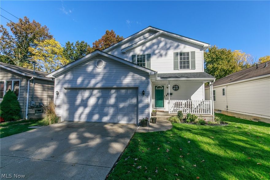 Welcome to this stunning Colonial home located in Cuyahoga Falls! Large living room with tons of natural light shining in the front window. Impressive kitchen with black cabinets and new counter tops, and stainless steel appliances with new stove that opens to a nicely sized eating area.  Three bedrooms and the master bedroom includes an en suite. Attractive porch that overlooks your appealing yard that includes a fence for your furry babies! Fresh paint throughout.