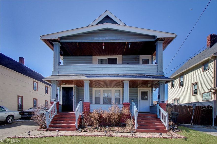 Welcome to the Cleveland investment market! This fully occupied, turnkey duplex presents an outstanding opportunity for both seasoned and first-time investors looking to generate immediate cash flow. Currently producing $2,050 per month in rental income, this property offers strong returns with an estimated cap rate of approximately 10%+ (based on market operating assumptions), making it a valuable addition to any investment portfolio. Each unit has been well maintained and features spacious layouts, including an oversized 2-bedroom, 1-bath lower unit and an oversized 3-bedroom, 1-bath upper unit. The property showcases beautiful original woodwork in pristine condition, a rare find that adds character and long-term tenant appeal. Major capital improvements provide peace of mind for the next owner, including a full roof and sheathing replacement completed in 2025 and a rear porch roof replacement in 2024, helping minimize near-term maintenance expenses. This is truly a set-it-and-collect-rent opportunity in one of the Midwest’s strongest cash-flow markets. Don’t miss your chance to secure a performing asset — schedule your private showing today and see how YOU can start or expand your real estate investing journey!