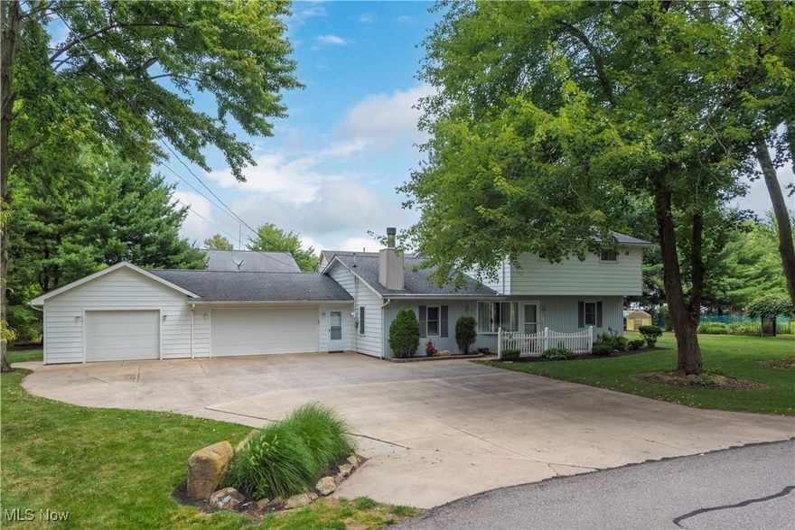 One of a kind...don't delay.  Features include four bedrooms, all with generous closet space, two full baths, living room with Bay window, cozy family room, wonderful kitchen with all appliances, snack bar, pantry and planning desk, spacious dining area leads to Gazebo and 16' x 24' wood deck and paver brick patio, first floor den or office, spacious laundry room with cabinets and folding table, all window treatments, ceiling fans and much more!  Over-sized two car heated garage with work-bench, loads of storage cabinets, service door, laundry tub with hot and cold water, floor drain, plus an attached 16' x 26' additional garage or workshop.  Heated 12' x 16' storage barn with loft!!  Extras and upgrades include furnace 2020, roof 2014, HWT 2018, and much more.  An immaculate move-in ready home.