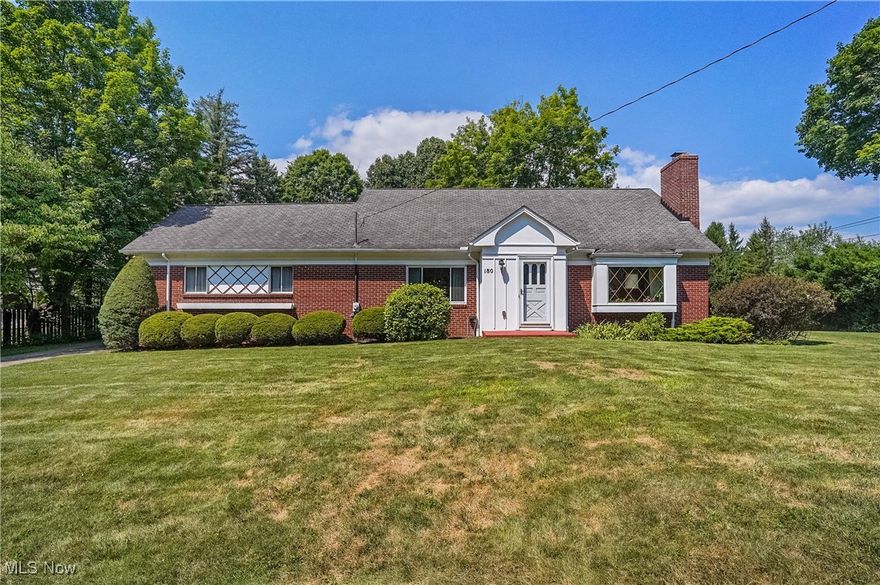 Welcome to a one-of-a-kind brick home situated on a gorgeous, park-like 1.69-acre setting.  Spacious Living room with gas fireplace and bay window flows into the formal dining room appointed with a unique and beautiful built-in cabinet, which will display your collectibles.  A huge, applianced eat-in kitchen offers an abundance of cabinetry, counter space and room for a generous gathering table.  Rarely available first floor primary bedroom with full bath to include bath tub and walk in shower.  The second level features two large bedrooms, each with ample closet space and an updated, modern full bath .  This home has an incredible amount of closet and storage space and features beautiful wood work.  The basement is super clean and can be finished into different spaces depending on your needs. Beautiful all-brick construction, offers minimal upkeep and beauty.  The backyard is truly spectacular—lush lawn, mature trees, and versatile space for gardens, a firepit, a pool, and think of the sled riding this winter!  The property’s generous acreage feels secluded yet is still within a convenient, short distance to  local amenities. Updates - Gas dryer - 2025; Second full bath remodel - 2023;  Hot water tank - 2017; AC - 2007.  Home warranty is being offered by the sellers.  Do not wait on this one!