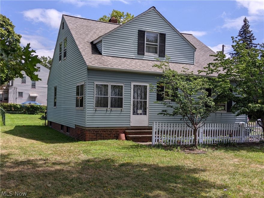 Is this your next home? Come see this charming 3 bedroom, 1 full/1 half bath, S. Euclid home with fully fenced in backyard! This home has two screened in porches; one in the front of the house and one off the back, both ideal enjoying the outdoors during the warmer weather. The rear porch opens to a nice sized mud room with 3 separate closets for added storage. Depending on your needs, the generously sized mud room can be turned into a first floor laundry room! This spacious home has both a formal living room and what can be a den, a family room, an office, or another bedroom, with built-in bookcases/shelving. You'll also find the full bathroom on first floor. The well laid out kitchen with breakfast bar opens up to the formal dining room that features custom leaded glass windows for a unique touch! On the second floor you will find 3 bedrooms with large closets along with more storage and a half bath for convenience. When an addition was added to the home so was an additional heating