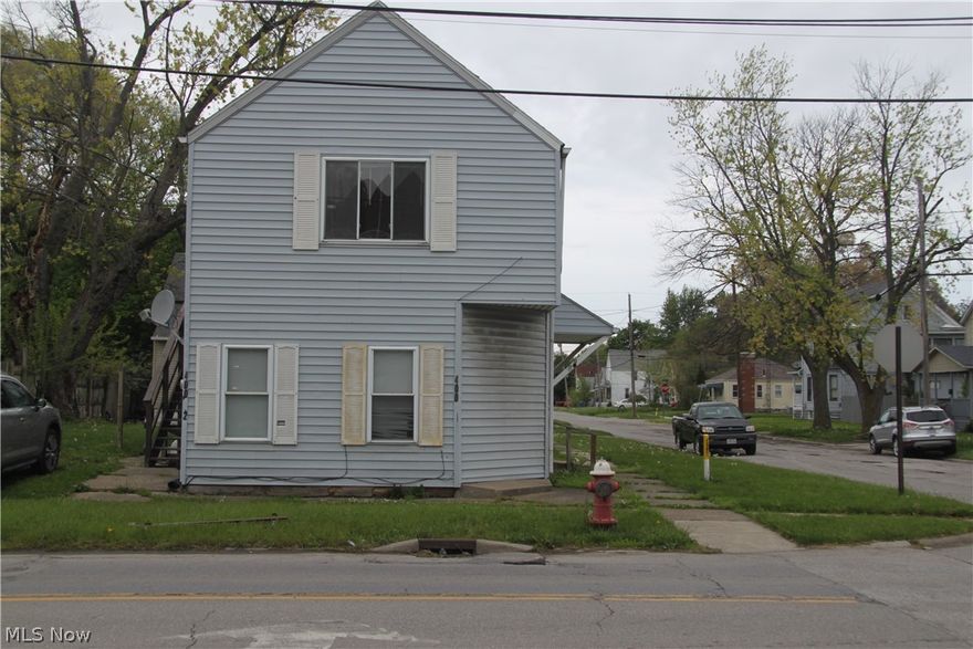 Spacious 2 family in great location in Lorain.  3 bedrooms in each unit!  Laundry hookups in both units.  Tons of potential here!  Needs work but great monthly income.  Newer furnaces.  All appliances stay.  Being sold as is.  Seller will make no repairs.