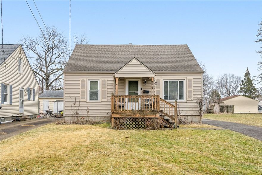Charming 3-bedroom Cape Cod in Austintown! Welcome home to this adorable 3-bedroom Cape Cod, full of character and potential! This home features two spacious bedrooms on the main level and a private third bedroom upstairs. A cozy living area and bright kitchen create a warm and inviting space. The basement offers exciting possibilities, already plumbed for a second bathroom and ready for your finishing touches. Enjoy a lovely backyard perfect for relaxing or entertaining. Being sold as-is, this home is a great opportunity for investors or buyers looking to add their personal touch. Conveniently located near schools, parks and shopping. This house won't last long!! Schedule your showing today!!