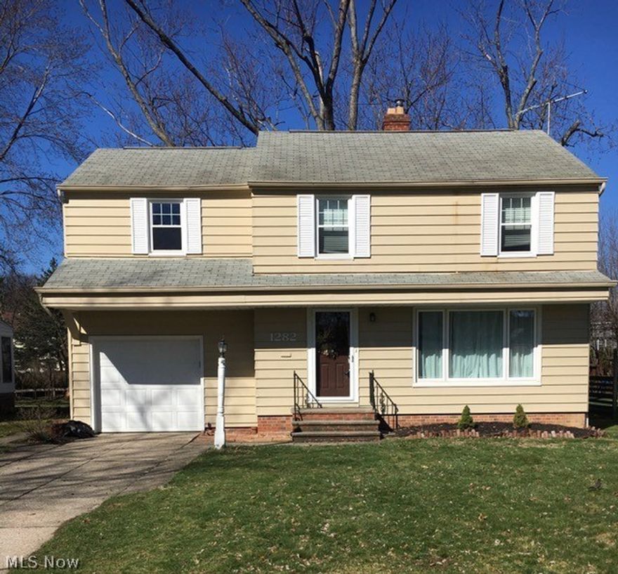 Welcome to this freshly painted, well cared for and loved 3 bedroom, 1 & 1/2 bath colonial on a beautiful street. Hardwood floors in living room and dining room. Plenty of natural light makes this home feel warm and welcoming. This home also features a 3 season room off of the dining room area and a fireplace in the living room. 2nd floor features 3 large sized bedrooms. The large fenced in backyard make entertaining a breeze.  There is a large partially finished basement with updated electrical and includes a workshop area. Don’t miss out on this great buy in Lyndhurst!
