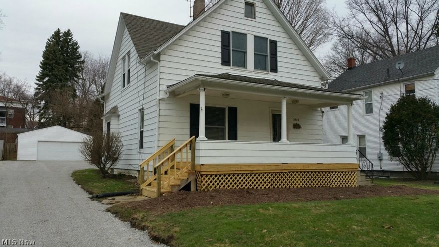 Cuyahoga Falls Colonial home packed full of great features. Completely Renovated and comes complete with Stainless Steel appliances. The Renovations include an updated private master suite with a private Full bath and walk in closet. They also added a 2nd Full bathroom for the other two bedrooms and guests. Then there is the addition of a 1st floor mud room, 1st floor laundry, 1st floor 1/2 bath and added extra storage in this oversized kitchen. There is a full covered front porch, enclosed side porch and Covered back deck measuring 15x15. The yard is fully fenced with a nice dog ear wood fence. The garage is a 2.5 car garage in great shape. Enjoy tons of extra parking as there is room for 6 in this driveway. This is an 18 ft wide side by side driveway. I added pictures of 2 full sized trucks parked side by side to show perspective. There is also a formal dining room too. This home has all of the must have features buyers are looking for.  3 bedroom 2.5 baths plus a private master suit
