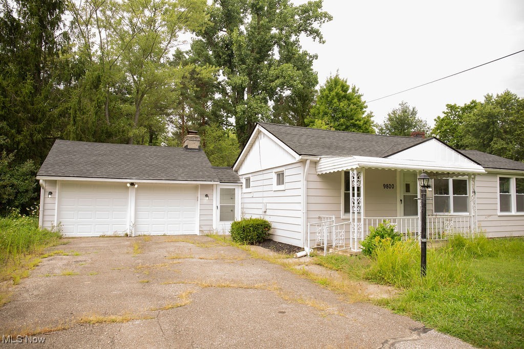 Welcome to 9800 North Blvd in Chagrin Falls! This beautifully updated 3-bedroom ranch offers 1,035 square feet of living space on a 0.36-acre lot, complete with an attached two-car garage and partial basement. Inside, you'll find fresh updates throughout, including new LVP flooring, recent interior paint, modern light fixtures, and a newer furnace. The home features a bright living room with a picture window, a spacious great room with a fireplace and an updated kitchen complete with white cabinetry and granite countertop. The bathroom has also been tastefully renovated, adding to the home's move-in-ready appeal. With too many improvements to list, this property combines classic charm with modern updates, making it a truly exceptional find!