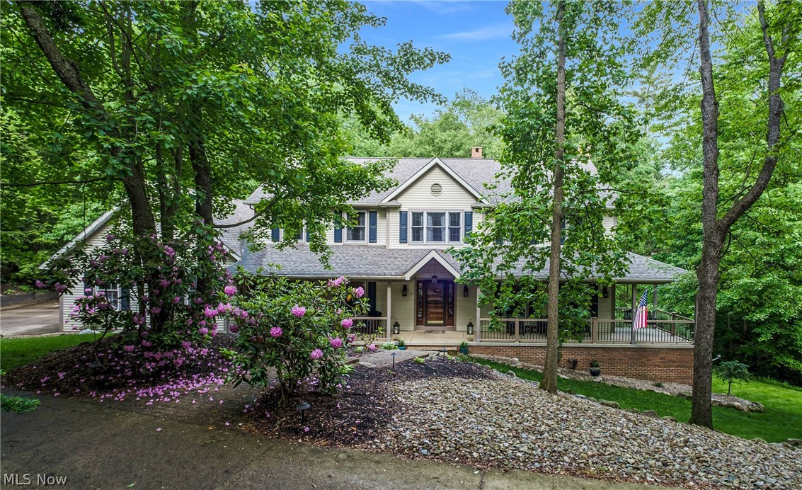 Welcome home to your secluded Stow oasis! This exceptional colonial has been updated from top to bottom! Enter the foyer with ceramic tile floors and crown molding, flanked by formal living room and dining room. At the heart of this home is the cozy family room and gourmet eat-in kitchen, separated by double-sided stone wood burning fireplace. New stainless appliances (2015), leathered granite tops (2016). Take your entertainment outside in the heated sun room on cool fall days, or expand outside to the gorgeous TimberTech vinyl deck (2016), covered patio, and expansive front porch! A spacious laundry room with ample storage and an updated full bath complete the first floor. Upstairs, retreat to your master suite, complete with fully updated bathroom (2019) with private balcony. Four additional generously sized bedrooms and two full baths round out the second floor. Enjoy built in organizers in every bedroom closet! Looking for extra space for friends and family? Head down to the compl