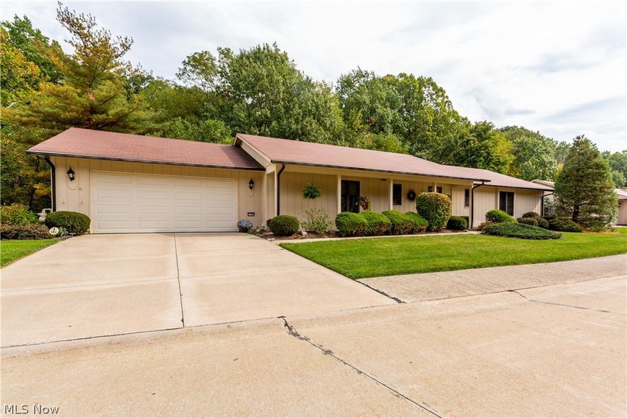 Prepare to be moved into this meticulously maintained 2 bdrm, 2 full
bath ranch cluster home. This home offers the most scenic outdoor
space on the entire street. Once you step in the foyer, the updated
kitchen, living and dining area will inspire all who enter. The
updated eat in kitchen offers an abundance of cabinet space that is
decorated in neutral tones-*all appliances included (microwave
2021). The spacious living and dining area overlooks the gorgeous
backyard that has a gas fireplace, pendant lighting and newer
carpet. Large master bedroom has a full bath with a shower and tub
connected with a seated vanity area off the bathroom with a large
walk in closet. Additionally, the home has a full bath with a shower
and a bedroom just steps away. Laundry area is off the kitchen (new
washing machine 2021). Home is located near all Strongsville has to
offer. Set up a private showing today.