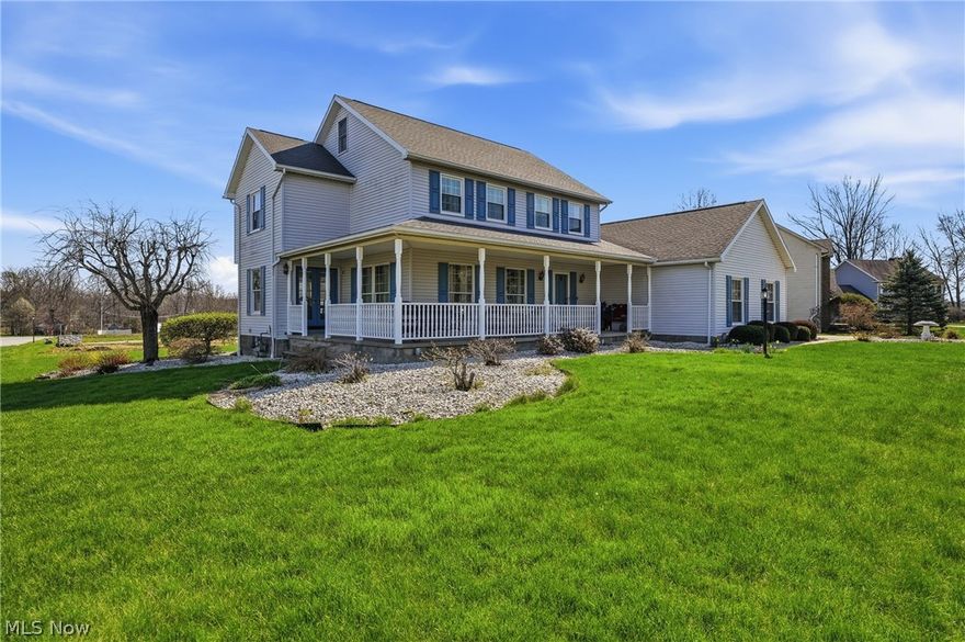 Welcome home to this beautiful colonial in Poland School District, offering an exceptional blend of comfort, style and functionality. With 4 bedrooms, 2.5 bathrooms, over 2,200 square feet plus a large basement with plenty of storage, this home provides plenty of room for family living, entertaining and relaxation. The lot is nicely sized and includes a backyard shed plus there is a side entrance garage. Great front wrap around porch for drinking your morning beverage or if you prefer off the kitchen is a large 2 tier deck, also convenient for grilling. When you walk into the foyer there is a spacious living room with doors leading to porch.The dining room is big enough for your family holiday dinners. There is a terrific eat-in-kitchen with loads of cabinetry, ceramic tile floors, granite counter  tops and an attractive  backsplash plus updated stainless steel appliances. Family room has a fireplace, 1st floor laundry room and a walk in pantry. Master bedroom suite with dual closets and full bathroom. Walk up staircase to 3rd floor attic. for storage. The basement was waterproofed,  replacement second floor windows , roof shingles, hot water tank and subpump. With its modern updates and inviting design, this home definitely stands out from the rest. Don't miss this chance to make it yours-schedule a private showing today!