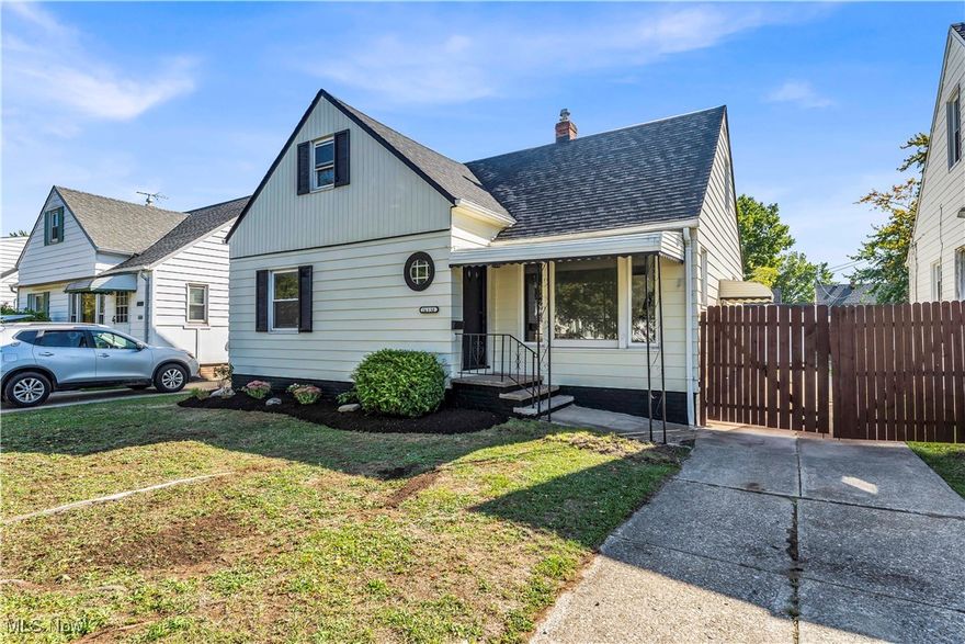 Welcome home to this beautifully updated bungalow offering modern upgrades and timeless charm! Step inside to a freshly painted interior where the bright and inviting living room sets the tone with new light fixtures and plenty of natural light! The flow continues into the fully updated kitchen, featuring brand-new tile flooring, sleek new cabinets, granite countertops, and a stylish backsplash — perfect for everyday living or entertaining! Down the hall, you’ll find three comfortable bedrooms and a beautifully updated full bathroom showcasing a new vanity, modern fixtures, and elegant tile work! Upstairs, the spacious fourth bedroom serves as a private retreat, complete with a brand-new full bathroom featuring new vinyl flooring, updated electrical and plumbing, and all-new fixtures! The unfinished basement offers a freshly painted mechanical side and epoxy-coated floors, along with a renovated full bathroom that includes a new vanity, updated tile, and luxury vinyl plank flooring! A dedicated laundry area adds convenience and functionality! Outside, enjoy a fully fenced backyard surrounded by professional landscaping — ideal for relaxing or hosting gatherings! The exterior shines with a freshly painted façade, new light fixtures, a new front storm door, and a freshly painted garage door on the detached 1-car garage! Central air ensures comfort year-round! This move-in ready home blends style, comfort, and updates throughout! Located in a desirable Euclid neighborhood, you’ll enjoy convenient access to shopping, dining, parks, and top-rated schools! Schedule your showing today before it’s gone!