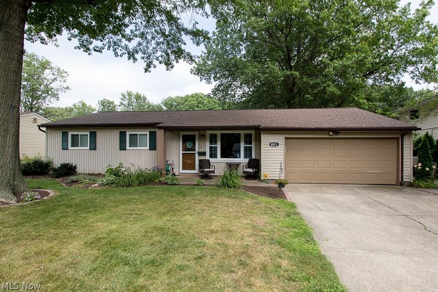 3 bedroom home that has been updated thru-out. Some of the updates are all new flooring thru out 2016, new windows 2016, furnace and central air 2017, kitchen appliances 2017, washer and dryer 2015, new roof with 50 year shingles 8/17. Has a transferable warranty to new owner, blown-insulation 11/17. Stamped concrete patio that wraps around to front of house 2015. Eat-in kitchen with over sized window overlooking fenced rear yard and patio. Living room with laminated wood flooring. Open family room is located off kitchen and has a slider leading to patio and rear yard for entering. Two additional bedrooms plus master bedroom features crown molding and a bathroom plus there is also a full bathroom that has also been updated. Laundry room with ceramic flooring, additional cabinetry and a door leading to rear yard. 2 car attached garage. Front porch and newer front door. Great location in a neighborhood close to shopping, schools, and access to freeway. Home warranty is included.