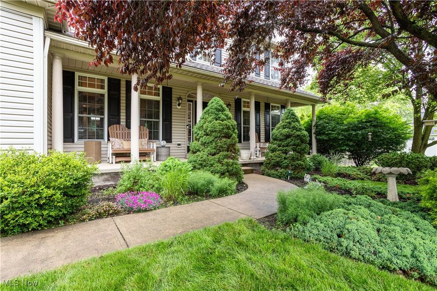 Welcome to your next chapter in this impeccably maintained Medina home! This 2,408 square foot beauty offers four bedrooms and 2.5 bathrooms with numerous updates that make it move-in ready. The first impression is lasting with gorgeous hardwood floors (installed 2022) throughout the main level. The kitchen, remodeled in 2014 with new tile flooring added in 2021, is perfect for entertaining family and friends. Gather around the fireplace, completely updated in 2021 with a stunning mantel and hearth that serves as the heart of the home. Upstairs, the spacious primary bedroom provides a peaceful retreat, while three additional bedrooms offer plenty of space for family, guests, or home offices. The finished basement (completed 2012 with new flooring in 2025) extends your living space for recreation or relaxation. Step outside to your own private oasis! The fully fenced backyard features a pool (2016), paver patio, brand new composite deck (2024), and a cozy fire pit area perfect for summer evenings. Green thumbs will appreciate the raised garden beds, while the storage shed keeps everything organized. Recent updates include a new furnace (2023), hot water tank (2023), roof (2020), and air conditioning (2014), saving you worry and expense for years to come. Located near Fred Greenwood Park, you'll enjoy the perfect blend of neighborhood charm and recreational amenities. This isn't just a house—it's a well-loved home waiting for you to add your personal touches!