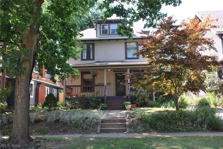 Beautiful Highland Square home for rent in the gorgeous Historical District just off of Market & S Portage Path. This Rental Home is located at 48 Grand Ave Akron OH with 3 bedrooms, 1.5 Baths and 2 car garage with loft above! The exterior living space is absolutely gorgeous and is so peaceful and spacious as well. The home has wonderful colors and old charm woodwork with many details! The HVAC system has a newer high efficient furnace, the roof was certified last year and the laundry washer & dryer stay for the tenants use! Don't miss out on this rare opportunity, call for an appointment today! Well qualified tenants need apply only. Animals allowed with additional pet fee and/or rent. All tenants 18 and older MUST pass a background check and have sufficient job history and financial stability to be considered. Owner has final decision on all lease terms and tenants suitability for this home.