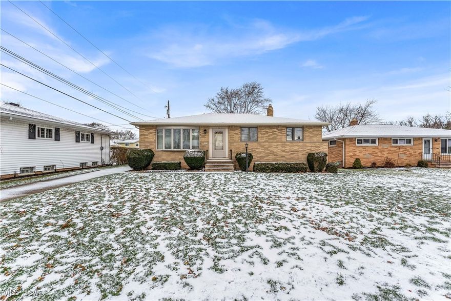 Welcome to 9924 Valley Forge Drive! This desirable 3 bedroom, 2.5 bath brick ranch is located right in the heart of Parma Heights. The long-time owner lovingly maintained this home, offering a solid foundation for its next chapter. Enjoy the open-concept first level featuring seamless flow from the living room into the dining area and kitchen, creating an inviting space for everyday living and entertaining. The lower level offers a spacious basement with a bar, plus a versatile bonus room complete with a sink, fridge, oven, and ample counter space - ideal as a second kitchen, hobby area, or flexible guest space. Step outside to the covered patio overlooking the backyard, perfect for relaxing or hosting gatherings. Major mechanical updates include: A/C (2017), Furnace (2021), and Hot Water Tank (2024). A wonderful opportunity for the next owner to add their personal touches and make it their own. Schedule your tour today!