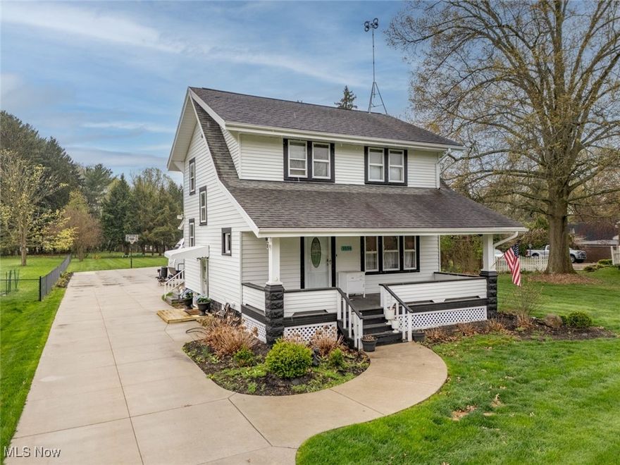 What a rare find in North Canton, North Canton Schools! From the location to the wonderful updates, you will want to see this property. Sitting conveniently on Schneider, it has a private yard with a deck & gazebo. Lots of space for kids, dogs & entertaining. There is an invisible fence around the whole prop. Speaking of entertaining this new 60 x 40 heated & insulated gar is not just a mechanics dream w/a 9K lb veh lift, space for 6+ vehicles, 100-amp elec, 80-gallon air compressor w/line to lift, welder outlet & plenty of space for toolboxes. It also comes with 4 wall mounted warehouse racking units. But this is an entertainer’s paradise! The 18’ long hardwood bar features a True Commercial 5 tap beverage ref, reg full size ref, plenty of counter tops and cabinets. The professionally installed entertainment system makes it a hit for all! With five 65” tvs all controlled separately for different viewing on each tv and speakers inside & outside. There is also internet run to the garage. What a great space for birthday parties, game nights, an intimate wedding celebration or all your holiday get togethers. The finished walls, metal ceilings & twinkle lights offer an amazing space for hosting whatever your imagination holds. Not that the ladies will not love the garage but there is a shed w/heat, AC, elec & internet. It is currently used as an office but would make an adorable “she Shed”, craft space or playhouse. The house has so many updates including the kit cabinets, countertops, lighting & stainless-steel appliances. Elec has been updated & panel upgraded to 200amp. Front & side entry doors have been replaced, side porch replaced 4/25. Ext was prof painted 23. This well-kept home offers 3 bdrm, a full bath, plus shower in the basement, beautiful oak woodwork. Finished bonus space in attic (sq ft not incl in mls). This prop offers to much to list here. You must see all the supplements for complete info on home. Call for more info or your private​​‌​​​​‌​‌​​​‌‌​​​‌‌‌​​‌​​‌‌​​​​ showing.