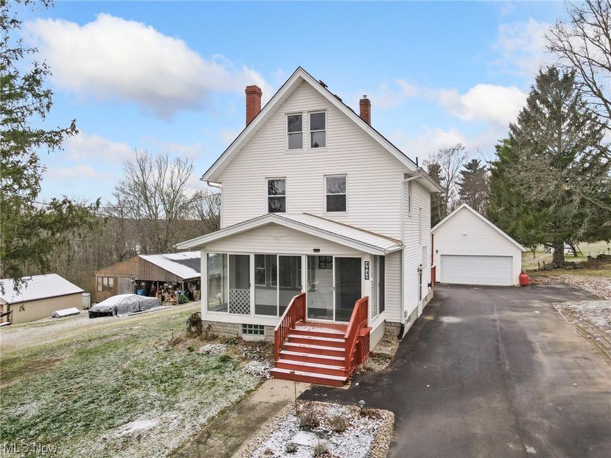 Welcome home to 4042 Brookside Ct., a beautifully updated 3-bedroom, 1.5-bathroom Colonial located on just shy of 3/4 of an acre on a quiet, dead-end street near Lake Dorothy. Walk up the new extra-wide front staircase & into the glass/screen-enclosed front porch to access the front door. Upon entering the front door, the expansive living room invites you to relax, offering natural light through several windows & a white-washed brick fireplace w/ tiled hearth to snuggle in front of on cold winter evenings. The living room opens into the spacious dining room w/a window nook containing built-in drawers & the fully renovated eat-in kitchen, housing new stainless-steel appliances, large farmhouse sink, sizeable peninsula, & butcher block countertops. Completing the first floor is the generous, newly added powder room. The charming main staircase leads to three bedrooms & a large updated full bathroom w/ a double vanity. Stunning views of Lake Dorothy can be seen from the enclosed front porch, the entire main floor living space, & both back bedrooms on the second floor. The bright, open third floor offers a wonderful bonus area w/ built-in desks, perfect for work or a variety of hobbies. The exterior provides even more fantastic features! The long asphalt driveway runs up to the 4-car garage that can be accessed through the front dbl. garage door, front man door, or the side garage door. It also contains tons of additional storage space in the attic above, which can be accessed by the newly built staircase. You can also relax and enjoy the sights of Lake Dorothy on the new, raised gated back deck, or bask in the glow of the flames emanating from the firepit in the massive backyard. Being towards the end of a quiet cul de sac, only minutes from Norton schools and several amenities, and a “stone’s throw” from the serene Lake Dorothy, this home is in a perfect location! Don’t miss out; schedule your showing today!