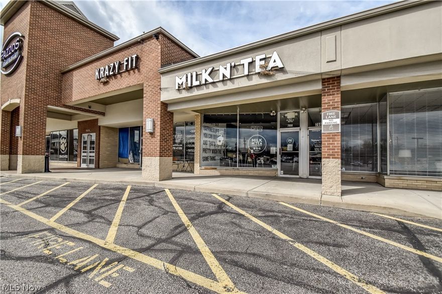 Turnkey bubble tea café in a high-visibility retail center with strong co-tenancy, including fitness and dining anchors. Modern, well-maintained space features large storefront windows, prominent signage, and an inviting interior with updated flooring, flexible seating, and stylish décor. Efficient layout includes a fully built-out service counter, prep area, and organized workflow designed for high-volume beverage service. Digital menu boards and dedicated order/pickup areas support smooth operations and customer flow. Attractive setting with lounge seating, bar-top window seating, and space for groups enhances customer experience. Clean, move-in-ready condition with minimal upgrades needed. Ideal for owner-operator or investor seeking a turnkey beverage concept or rebranding opportunity in a busy retail corridor.