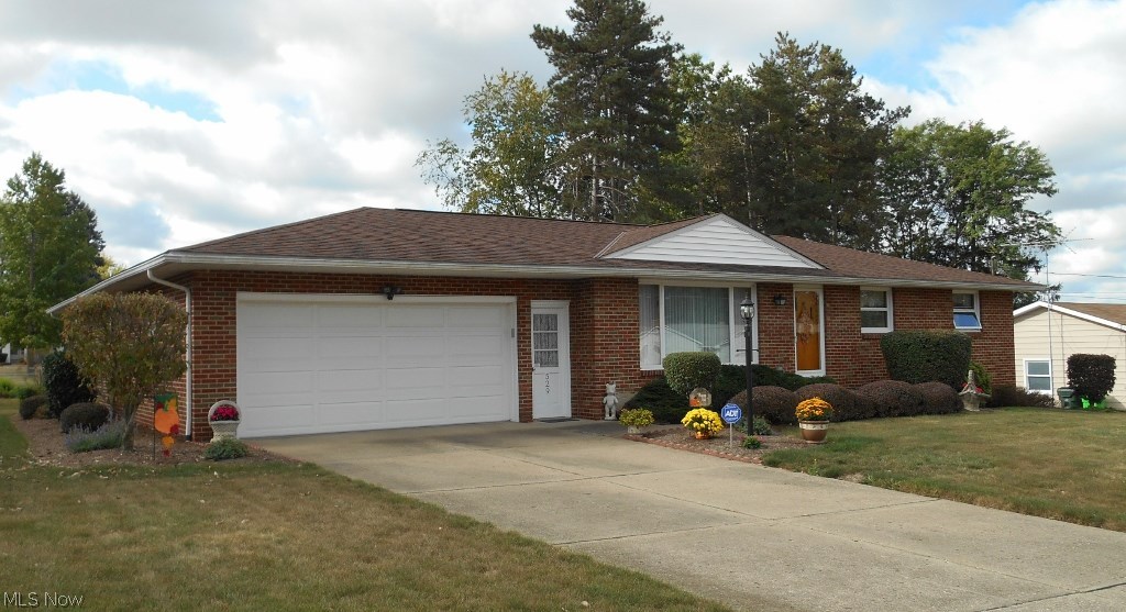 Immaculate 3 Bedroom 2 Bath brick ranch in NE Massillon. 3 car heated Garage with hot and cold water. The eat in fully applianced Kitchen with custom cabinets, pantry and lazy susan also has French doors opening to the large patio and landscaped back yard with a 10'x14' outbuilding for additional storage. The large Living room, 3 Bedrooms with hardwood floors under the carpeting and a full Bath complete the first floor. The lower level has an additional 580 Sq.Ft. of finished space plus a full Bath. Newer furnace and a/c, updated wiring, roof 2007,new garage door and opener 2014, new water tank 2017. Surround sound in the large Lower Level Recreation Room. Call today to see this great home.