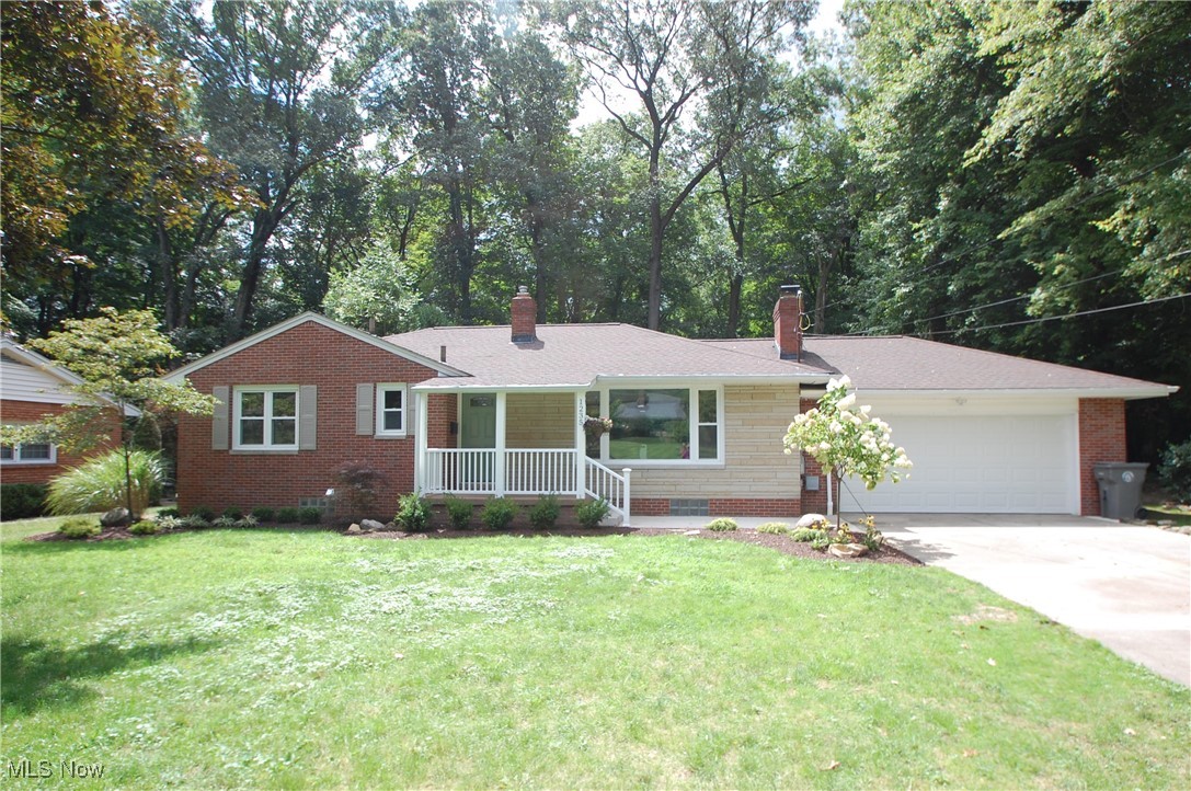 Totally renovated all brick ranch backing right into the park. Features a ceramic foyer entry, family room w/ newly refinished hardwood floor and stone fireplace including a ship-lap back wall. Totally remodeled kitchen with all new cabinets and granite tops, tiled backsplash, all new stainless appliances and ceramic floor including a center island. There are 3 bedrooms on the first floor all with new refinished hardwood floors and the main bath is all new with a walk in ceramic shower. There is a 21x12 fully enclosed back porch with new vinyl flooring overlooking the private wooded park yard. The basement is fully refinished with a stone fireplace and a brand new full bath with a ceramic shower. New in 2024 include paint and hard surfaces, kitchen and baths, all steel doors and interior doors, HWT and elec. service, windows, new plumbing everywhere, landscaping, light fixtures and recessed lights. The lot is huge 428 ft deep right into Mill Creek Park and has a fence back yard and a fireplace with 2 sheds. This is like a new home see it today.