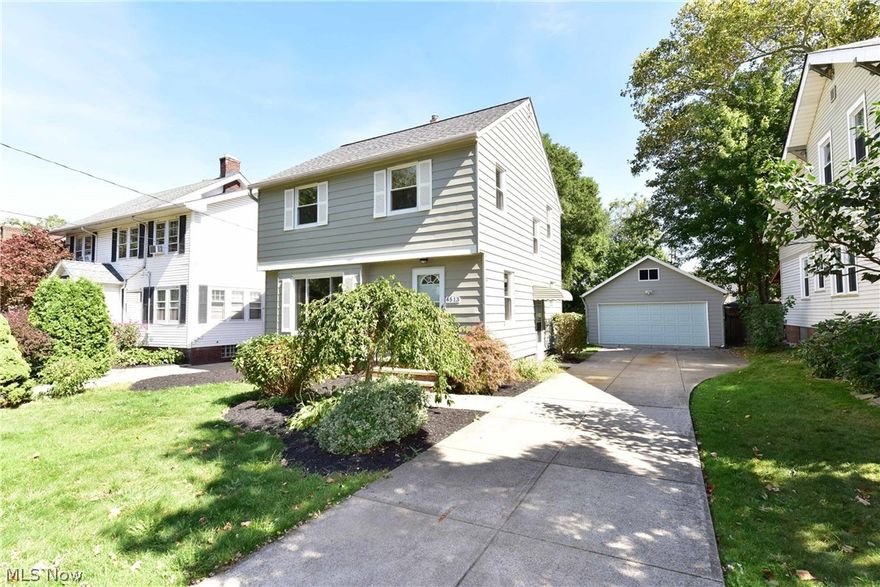 Charming colonial in the highly sought after South Hills neighborhood on the west side of Cleveland. This tastefully renovated home features three bedrooms and two full bathrooms. The roof on the home was installed at the end of 2011, beginning of 2012 (per City of Cleveland permit inquiry) and the garage is only 11 years young, built in 2008 (per City of Cleveland permit inquiry). On the interior, this home sports beautiful floors throughout the first floor living room, dining room, kitchen, and office. The kitchen sports all new cabinetry with soft close, granite tops, tiled back-splash, and stainless steel appliances. The second floor been freshly carpeted. The full bathroom features tiled floors and tiled surround with new toilet and vanity. The partially finished basement has been brought to life with light colors and freshly laid carpet. An additional full bathroom, remodeled is also in the basement. Not one you want to miss, great neighborhood and a great price. See this one tod