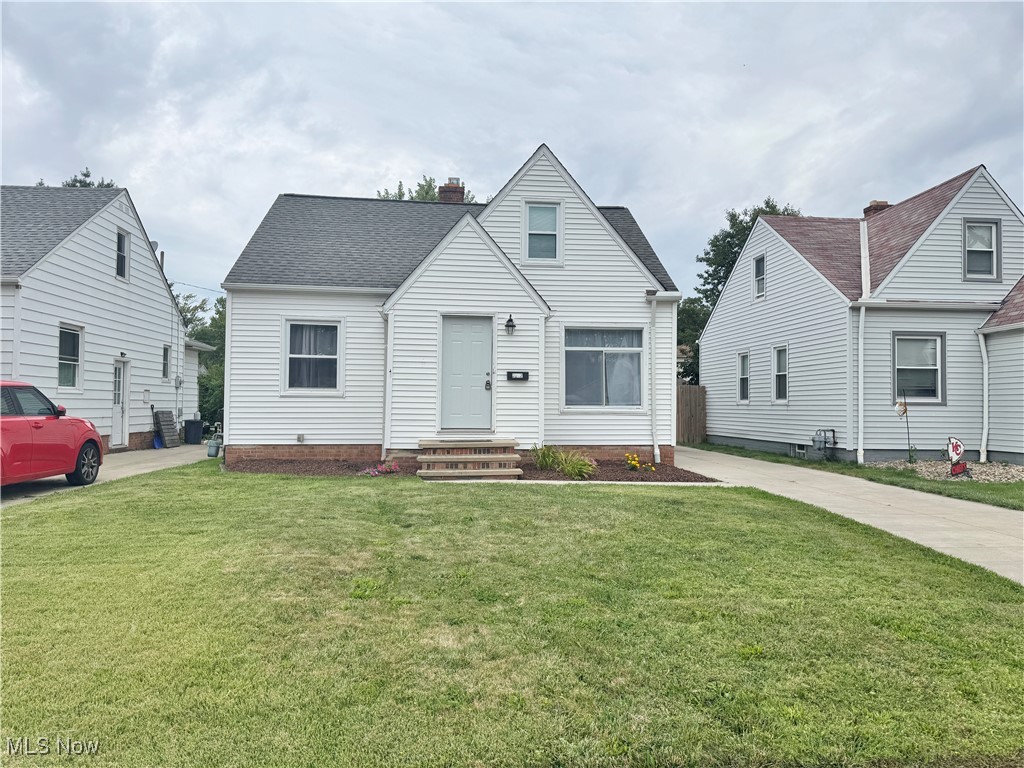 Don't miss out on this cute Cape Cod style home! NEW LVT flooring throughout (2025), Newer Hi Efficiency HVAC (2019), Hot Water tank (2021), Newer Stainless steel appliances (2021 Refrigerator & Range 2022) in the kitchen stay, as well as washer (2020) & dryer(2022). Newer roof & vinyl siding are both only about 5 years old. There is ample driveway space for parking in addition to a spacious 2 car garage. The backyard is fenced and just waiting for your special touches to make it your own outdoor oasis. Schedule your showing today!